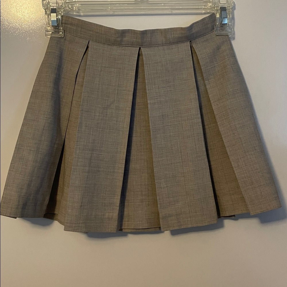 Flora and Henri 4Y/4T Gray Wool Pleated Skirt Classic Tailored EUC